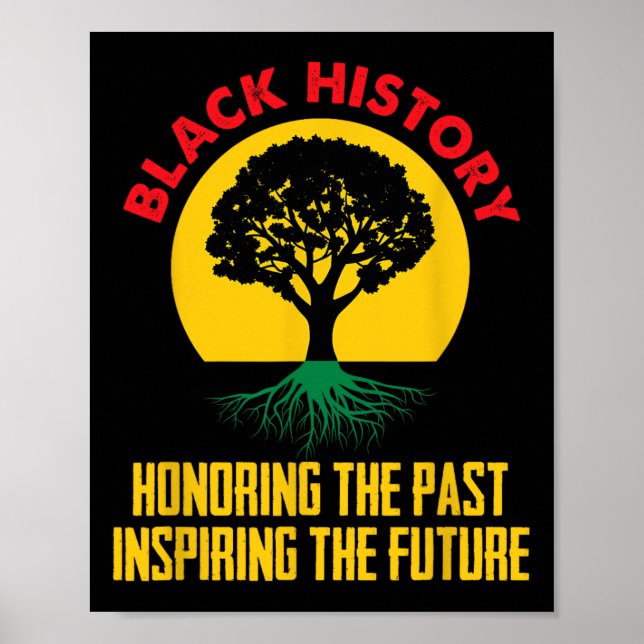 Honouring Past Inspiring Future Black History Mont Poster (Front)