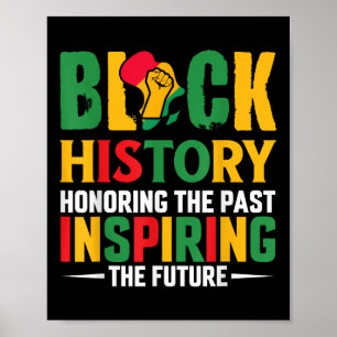 Honouring Past Inspiring Future Black History Mont Poster