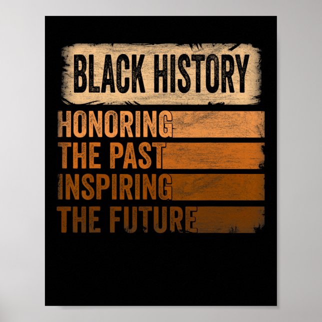 Honouring Past Inspiring Future Black History Mont Poster (Front)