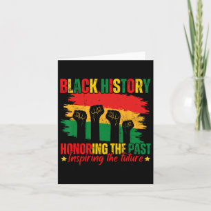 Honouring Past Inspiring Future Black History Prid Card