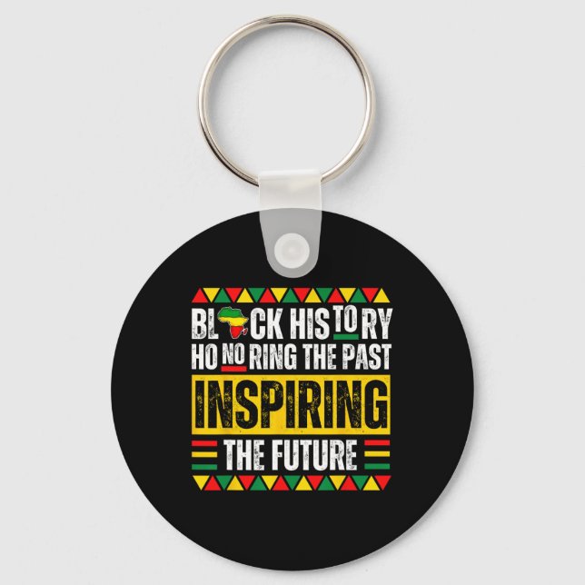 Honouring Past Inspiring Future Black History Prid Key Ring (Front)