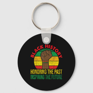 Honouring Past Inspiring Future Men Women Black Hi Key Ring