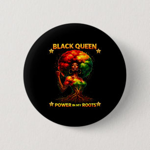 Honouring past inspiring melanin pride book black 6 cm round badge