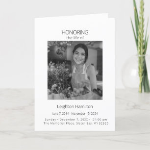 Honouring the Life of Order of Service  Programme