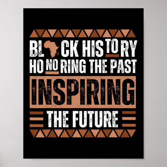 Honouring The Past Inspiring The Future Black Hist Poster (Front)