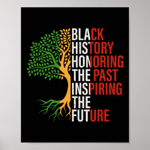 Honouring The Past Inspiring The Future Black Hist Poster