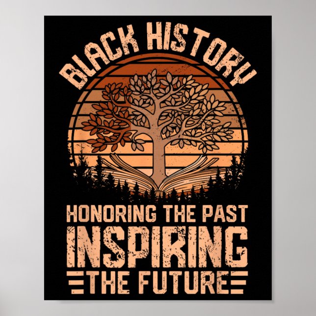 Honouring The Past Inspiring The Future Black Hist Poster (Front)