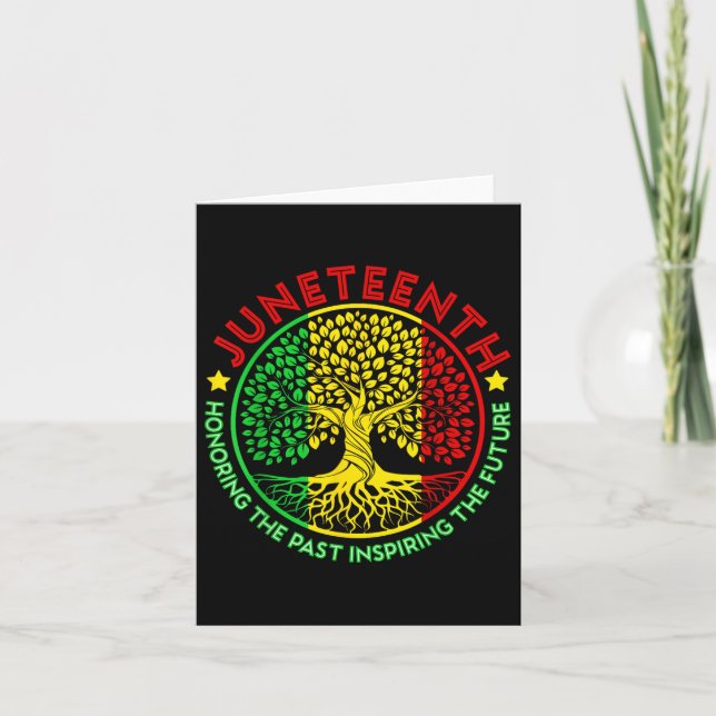 Honouring The Past Inspiring The Future Juneteenth Card (Front)