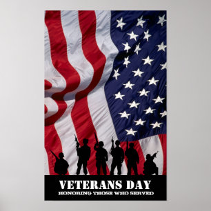 Honouring those who served.  Veterans Day Poster