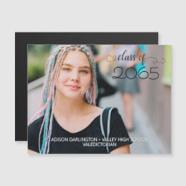 Honours Photo Graduation Announcement Magnetic Car