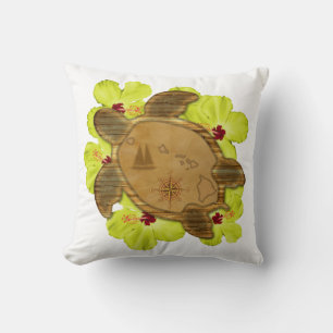 Honu Hawaiian Map Cushion