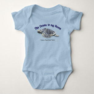 Honu Hawaiian Sea Turtle Baby Bodysuit