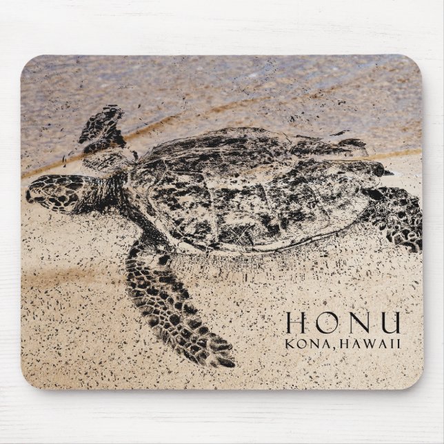 Honu - Hawaiian Sea Turtle Mouse Mat (Front)