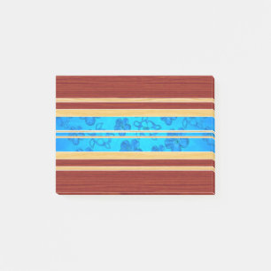 Honu Hawiian Faux Wood Surfboard Post-it Notes