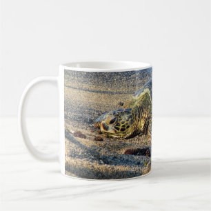 Honu Resting on the Sand Coffee Mug