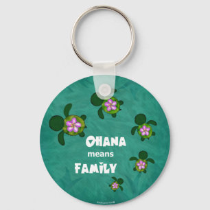 Honu Sea Family_circle Key Ring