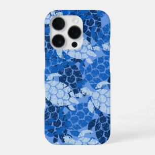 Honu Sea Turtle Hawaiian Aloha Blue iPhone 16 Pro Case