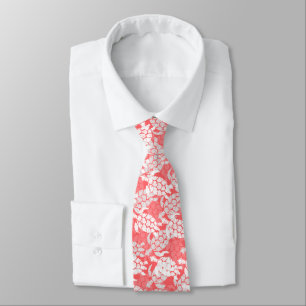 Honu Sea Turtle Hawaiian Aloha - Guava Tie