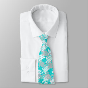 Honu Sea Turtle Hawaiian Aloha - Seafoam Tie
