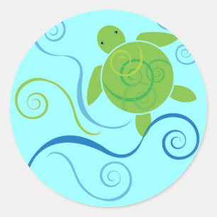 Honu Swirls Sticker