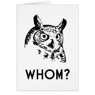 Hoo Who Whom Grammar Owl