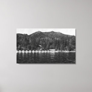 Hood Canal, WA View and Beacon Point Resort Canvas Print