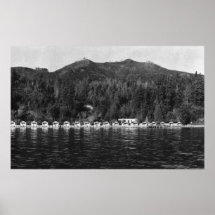 Hood Canal, WA View and Beacon Point Resort Poster