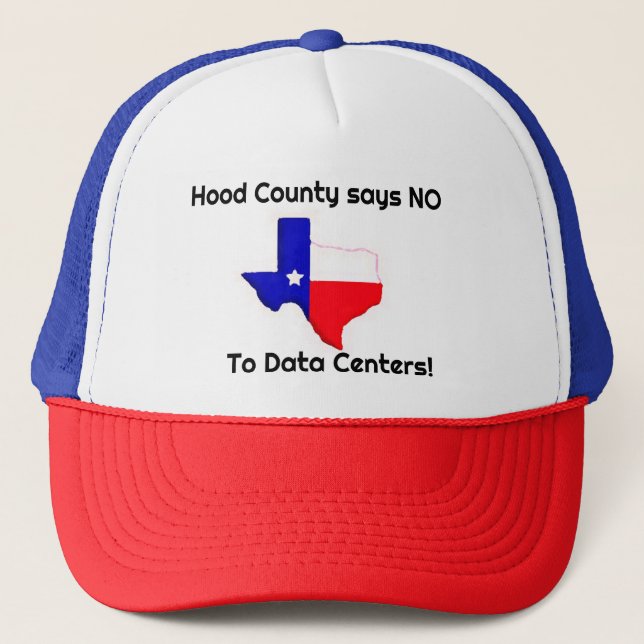 Hood County says No to Data Centres Baseball Cap (Front)