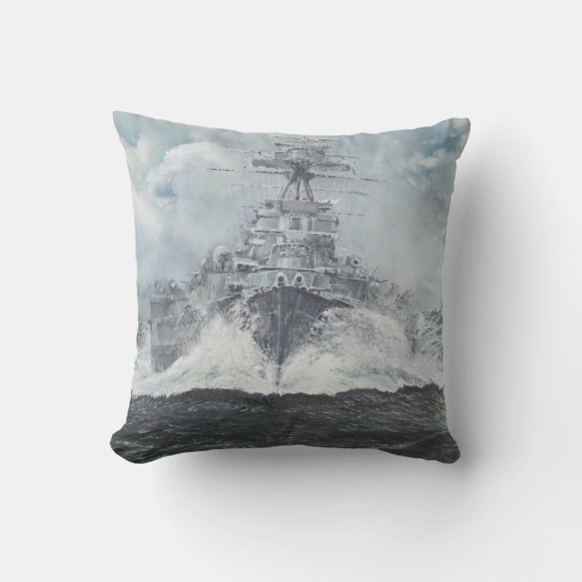 Hood heads for Bismarck 23rdMay 1941. 2014 Cushion (Front)