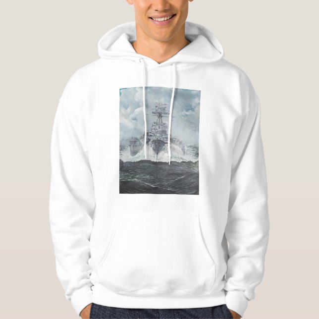 Hood heads for Bismarck 23rdMay 1941. 2014 Hoodie (Front)