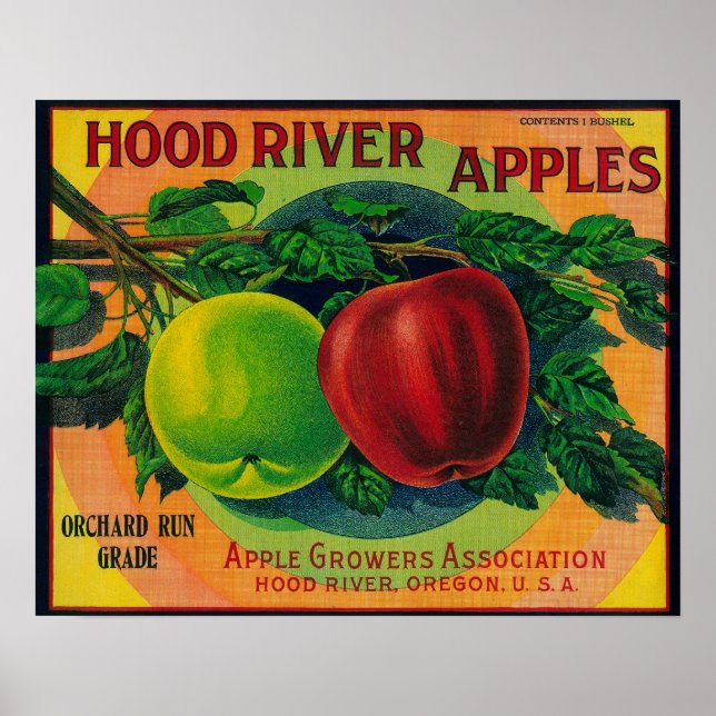 Hood River Apple Crate LabelHood River, OR Poster (Front)