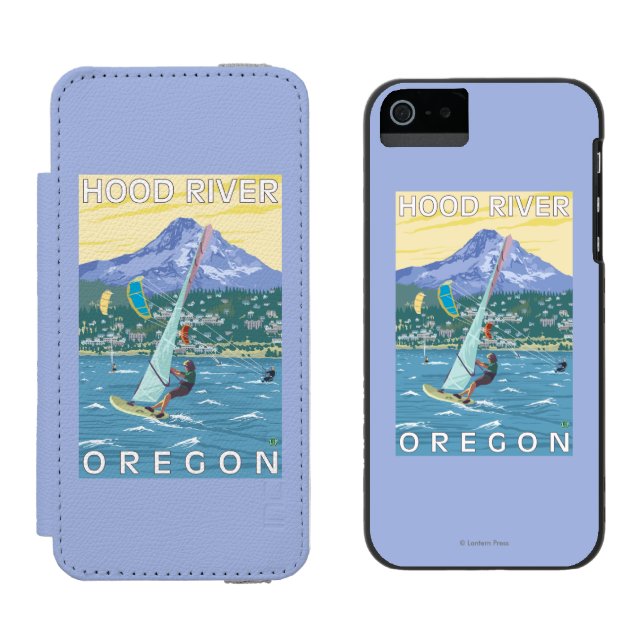 Hood River, ORWind Surfers & Kite Boarders Incipio iPhone Wallet Case (Side by Side)