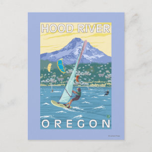 Hood River, ORWind Surfers & Kite Boarders Postcard