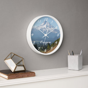 Hood River Valley and Mount Hood, Oregon Wall Clock