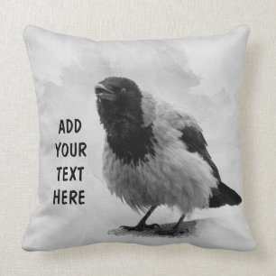 Hooded Crow Cushion