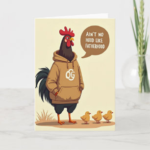 Hooded Fowl Sweet Fathers Day Card