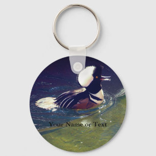 Hooded Merganser Keychain