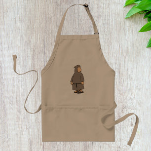 Hooded Monk Religious Person Apron
