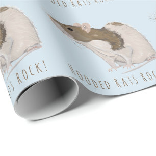Hooded Rats Rock Agouti Hooded Rat Wrapping Paper