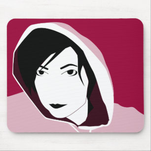 hooded stare mouse mat