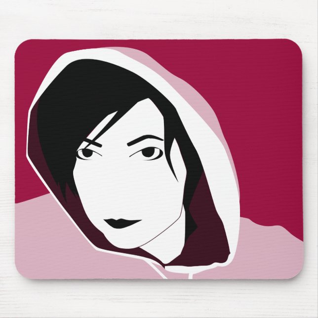 hooded stare mouse mat (Front)