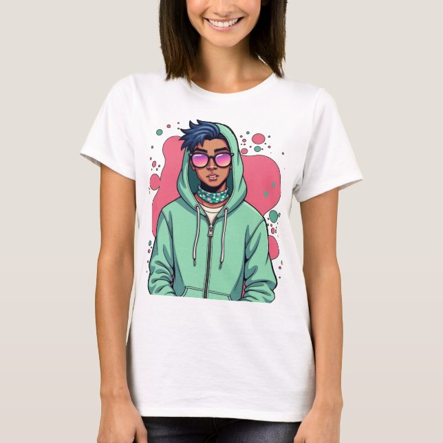 Hooded Street Vib T-Shirt (Front)