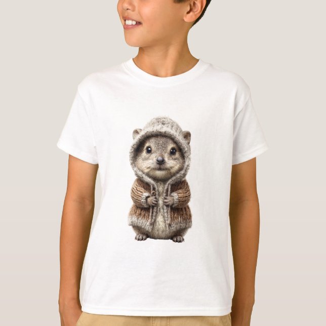 Hooded Sweater Hedgehog Kids (Front)