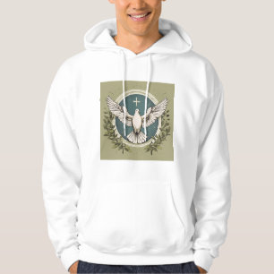 Hooded Sweatshirt Featuring Birds