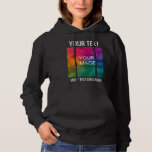 Hooded Sweatshirt For Her Add Image Logo Template<br><div class="desc">For Her Add Image Logo Template Women's Basic Black Hoodie / Hooded Sweatshirt.</div>