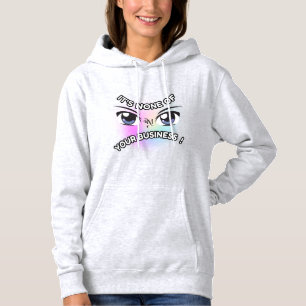 Hooded Sweatshirt : None of Yours (grey)