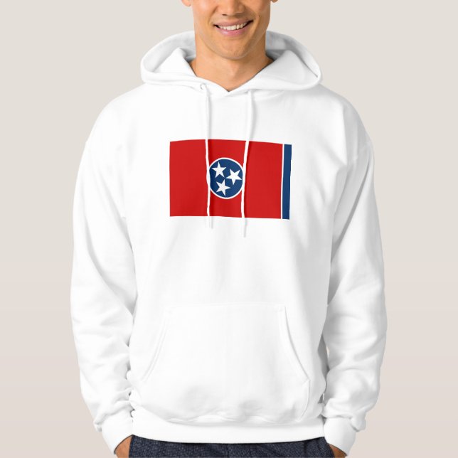 Hooded Sweatshirt with american flag (Front)