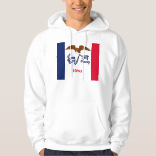 Hooded Sweatshirt with american flag