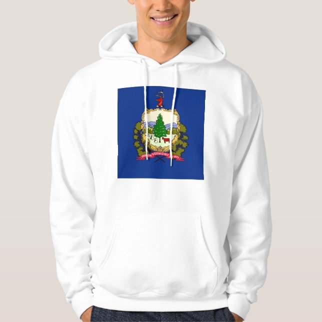 Hooded Sweatshirt with american flag (Front)