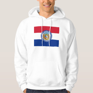 Hooded Sweatshirt with american flag